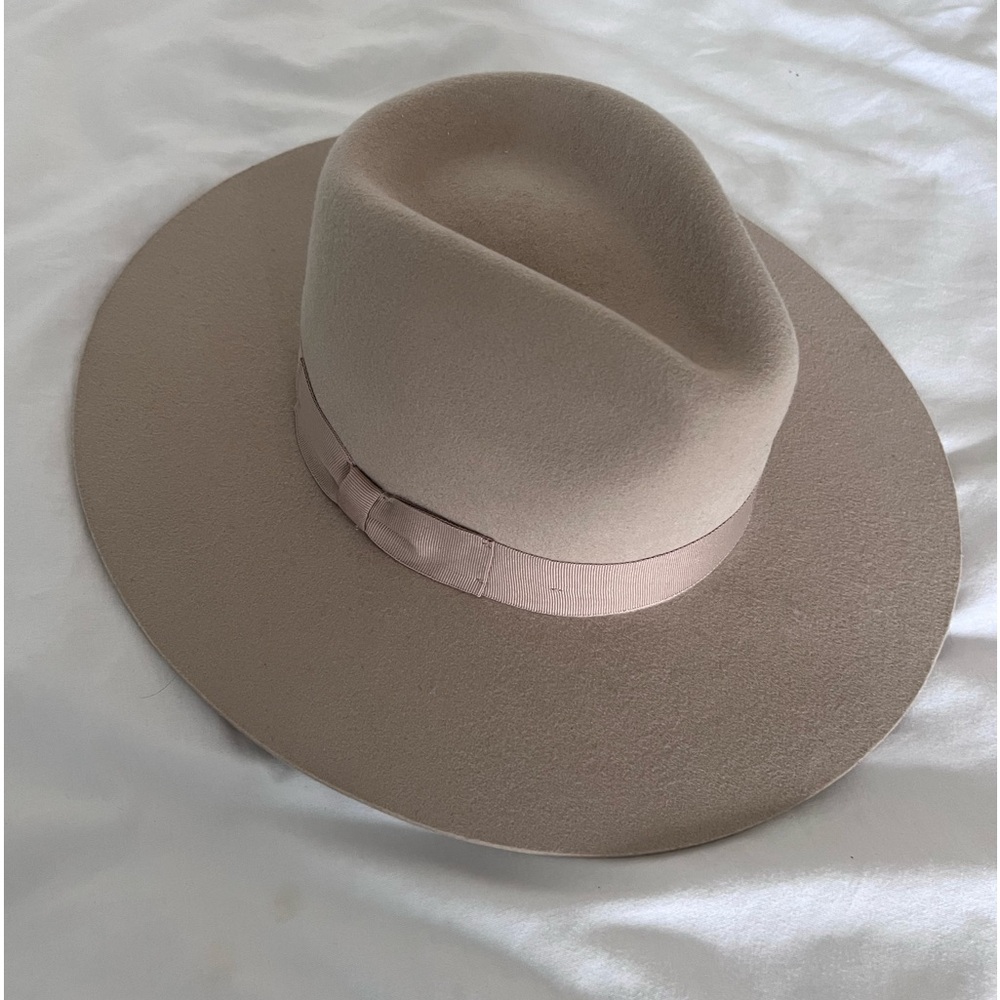 100% wool Rancher style hat, wide brim fedora
